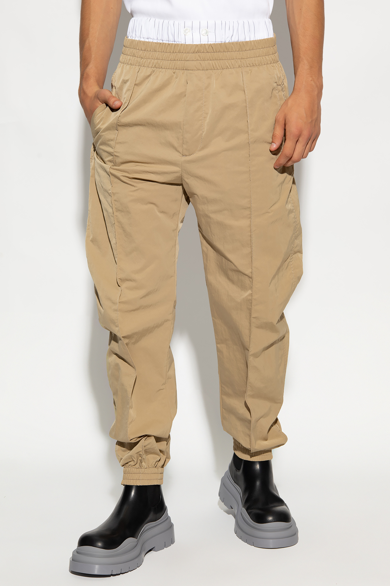 Mens pants with hot sale snap closure